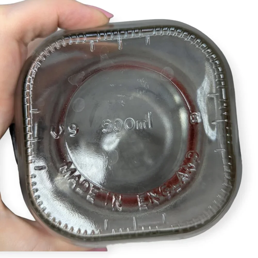 Vintage Hermetic Glass Storage Canning Jar 500ml Made in England